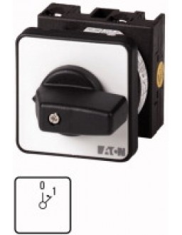 009482 9482 - T0-1-8204/E - On switches, Contacts: 1, 20 A, front plate: 0 < 1, 45 °, mom