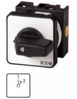 009740 9740 - T0-1-8295/EZ - Changeoverswitches, Contacts: 2, 20 A, front plate: 1 < 2, 4