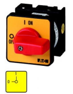 011099 11099 - T0-2-10/E-RT - On-Off switch, 3 pole + N, 20 A, Emergency-Stop function,