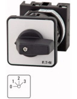 011503 11503 - T0-2-171/EZ - Step switches, Contacts: 3, 20 A, front plate: 0-3, 45 °,