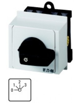 011506 11506 - T0-2-171/IVS - Step switches, Contacts: 3, 20 A, front plate: 0-3, 45 °,