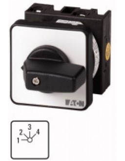 011523 11523 - T0-2-178/E - Step switches, Contacts: 4, 20 A, front plate: 1-4, 45 °, m