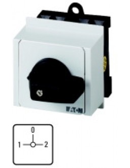 011741 11741 - T0-2-8219/IVS - Changeoverswitches, Contacts: 4, 20 A, front plate: 1-0-