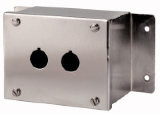 118458 - M22-I2M/SS - Surface mounting enclosure, stainless steel, 2 mounting lo 118458 - M22-I2M/SS - Surface mounting enclosure, stainless steel, 2 mounting lo