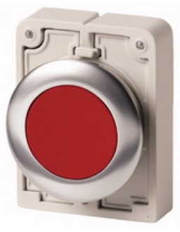 182944 - Pushbuttons, Flat Front, flush, maintained, red, blank