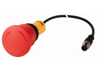 185183 - Emergency stop/emerg. switching off button, classic,palm-tree, 45 mm, t
