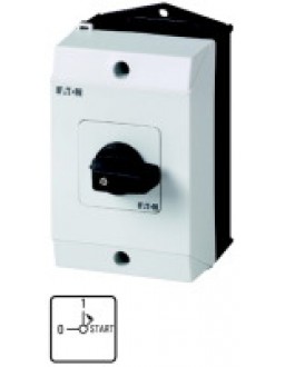 207093 - T0-2-15512/I1 - ON-OFF button, Contacts: 4, Spring-return in START posi