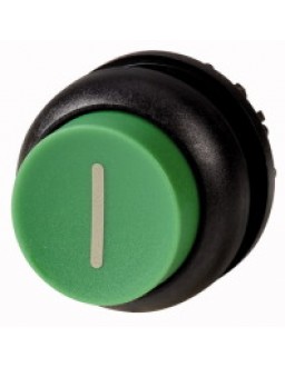 216678 - M22S-DRH-G-X1 - Pushbutton, raised, green I, maintained