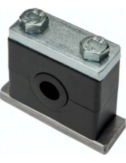 GR212SEL Rohrschelle (Elastomereinsatz) ohne Deckplatte, 12mm