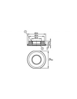 E33133 - efector500-ADA IFM-DIN11864-BKS-3A/DN42,4