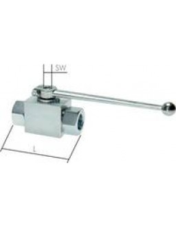 KH12HD Hochdruck-Kugelhahn, Stahl, G 1/2″, PN 500