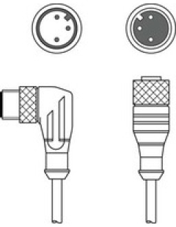 150683 - CB-M12-5000-3GF / WM - connection cable