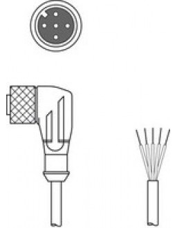 429172 - CB-M12-25000S-5WF - Connecting cable