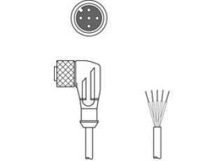 429172 - CB-M12-25000S-5WF - Connecting cable 429172 - CB-M12-25000S-5WF - Connecting cable