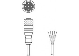 429281 - CB-M12-50000-5GF - Connecting cable 429281 - CB-M12-50000-5GF - Connecting cable