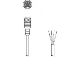 50106152 - K-D M8A-4P-2m-FAB - Connecting cable 50106152 - K-D M8A-4P-2m-FAB - Connecting cable