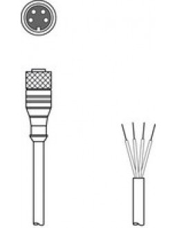50106153 - K-D M8A-4P-5m-FAB - Connecting cable