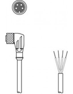 50106154 - K-D M8W-4P-2m-FAB - Connecting cable