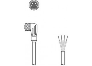 50106154 - K-D M8W-4P-2m-FAB - Connecting cable 50106154 - K-D M8W-4P-2m-FAB - Connecting cable