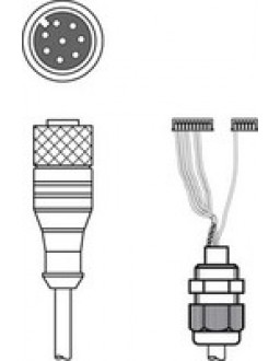 50115050 - K-DS M12A-MA-8P-3m-S-PUR connection cable