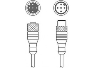 50129780 - KDS DN-M12-5A-M12-5A-P3-020 - Connecting cable