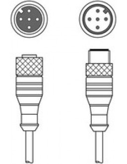 50129783 - KDS DN-M12-5A-M12-5A-P3-200 - Connecting cable 50129783 - KDS DN-M12-5A-M12-5A-P3-200 - Connecting cable