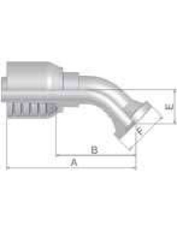 Parker 11778-16-16 SAE flange SFL 5000 PSI 45° SFL 1″ 45°