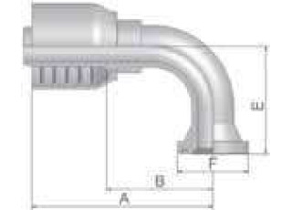 Parker 11978-16-12 SAE flange SFL 5000 PSI 90° SFL 1″ 90°
