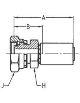 Parker 1C955-10-4 Female Metric Swivel DKO 10S M18x1,5