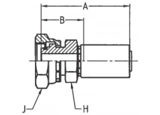 Parker 1C955-12-4C Female Metric Swivel DKO 12S M20x1,5 Parker 1C955-12-4C Female Metric Swivel DKO 12S M20x1,5