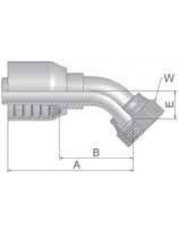 Parker 1J771-16-16-SM Female Seal-Lok® - Swivel - 45˚ Elbow UNF1 7/16″-12