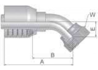 Parker 1J771-16-16-SM Female Seal-Lok® - Swivel - 45˚ Elbow UNF1 7/16″-12 Parker 1J771-16-16-SM Female Seal-Lok® - Swivel - 45˚ Elbow UNF1 7/16″-12