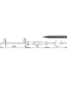 609639 GF 1T-E3-B-BNC Einstechfühler, Ø 3 mm