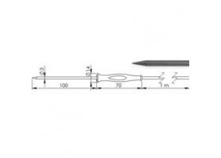 609639 GF 1T-E3-B-BNC Einstechfühler, Ø 3 mm 609639 GF 1T-E3-B-BNC Einstechfühler, Ø 3 mm