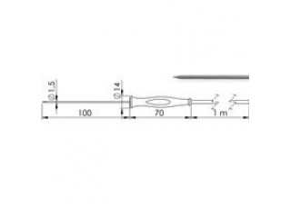 609645 GF 1T-E1.5-B-BNC extra dünner Einstechfühler, Ø 1,5 mm 609645 GF 1T-E1.5-B-BNC extra dünner Einstechfühler, Ø 1,5 mm