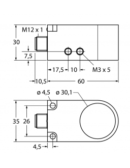 Inductive Sensor BI30R-W30-DAP6X-H1141 Inductive Sensor BI30R-W30-DAP6X-H1141