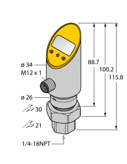 Pressure Transmitter (Rotatable) PS025V-502-LI2UPN8X-H1141 Pressure Transmitter (Rotatable) PS025V-502-LI2UPN8X-H1141