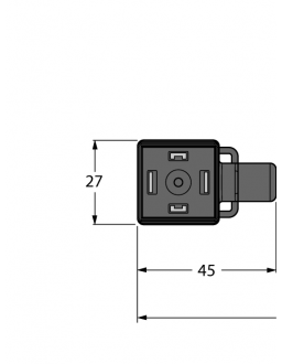 Valve connector A type VAS22-A80E-10/TXL