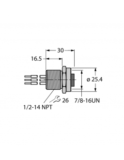 FOUNDATION Fieldbus Receptacle RKFV49-0.3M/14.5/C1117 FOUNDATION Fieldbus Receptacle RKFV49-0.3M/14.5/C1117