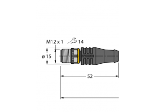 Actuator and Sensor Cable, PVC RSS4T-5/TEL