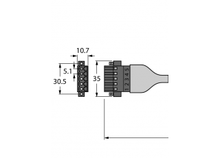 Bus Cable for CAN (DeviceNet, CANopen) CBC5 5723-0.5M Bus Cable for CAN (DeviceNet, CANopen) CBC5 5723-0.5M