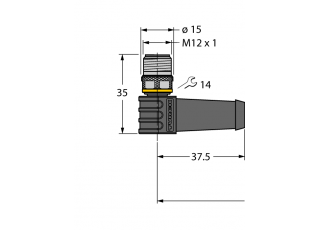 Actuator and Sensor Cable, PUR WSS4.4T-2/TXL
