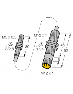 Inductive Sensor BI1.5-EG05-0.3-M12-SIU-H1141 Inductive Sensor BI1.5-EG05-0.3-M12-SIU-H1141