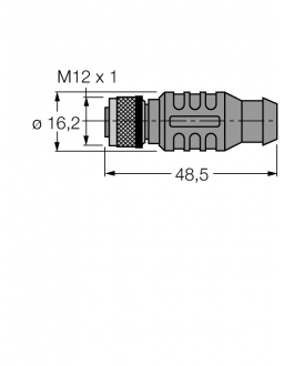 PROFIBUS Cable RKSW-D9T451-0.3M