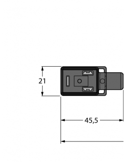Valve connector BI type VIS02-L80E-5/TXL