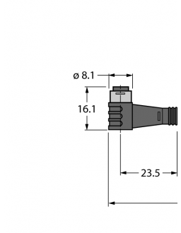 Actuator and Sensor Cable, PVC PKW4S-0.6-PSG4S/TEL