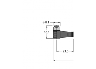 Actuator and Sensor Cable, PVC PKW4S-0.6-PSG4S/TEL