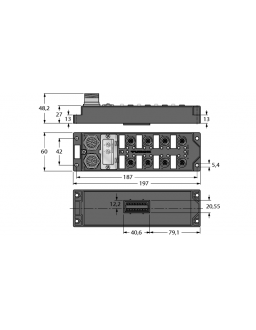 I/O Module for DeviceNet Fieldbus FDNL-S1204H-0142