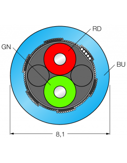 PROFIBUS Cable Cable452B-150M