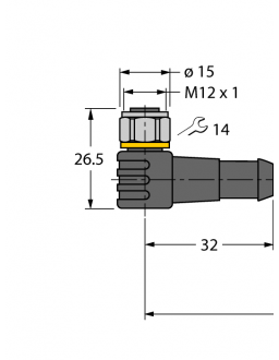 Actuator and Sensor Cable, PVC WKCV4T-P7X2-10/TEL